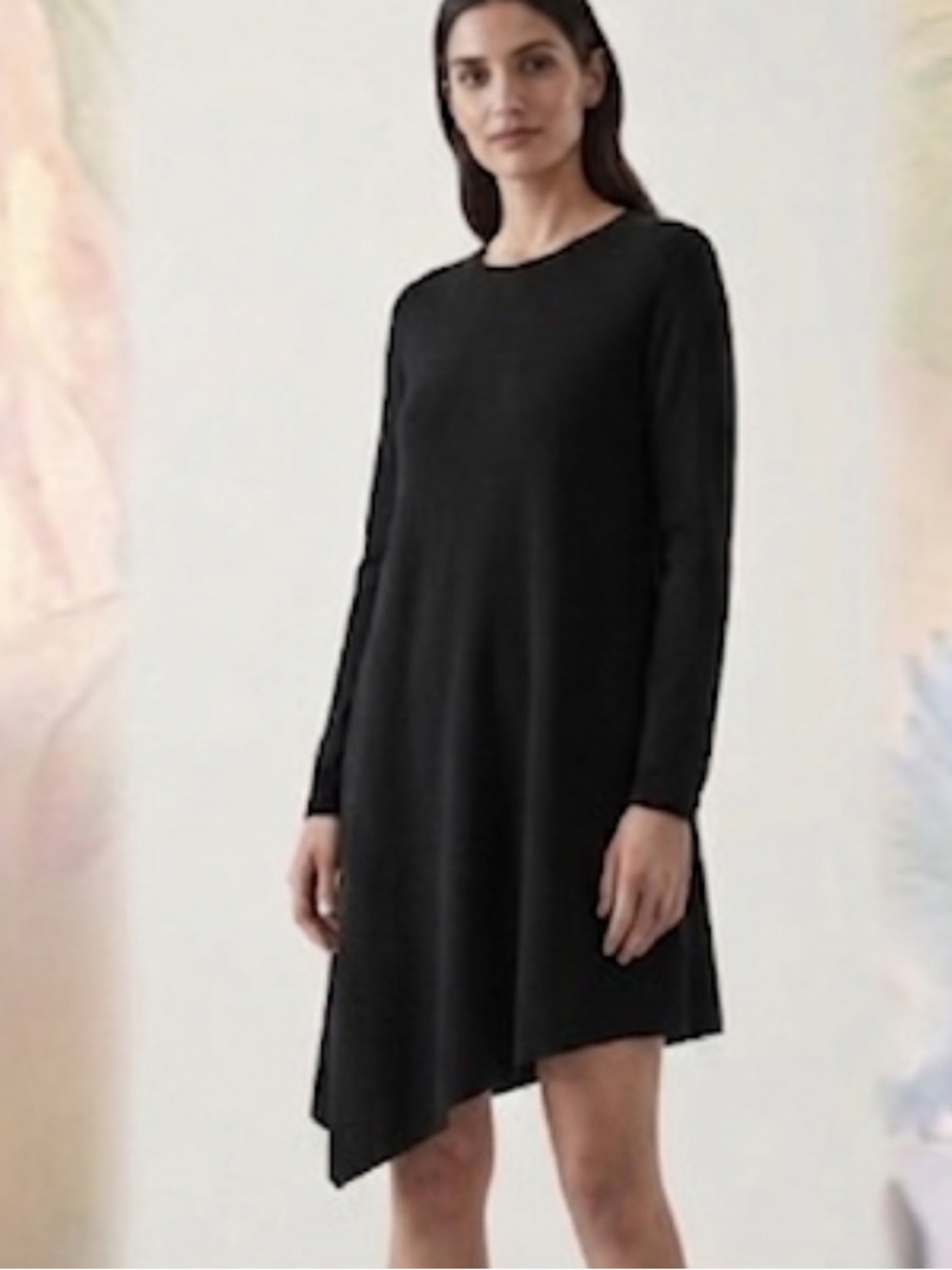 COS Wool (soft to touch )Asymmetrical dress size new !
